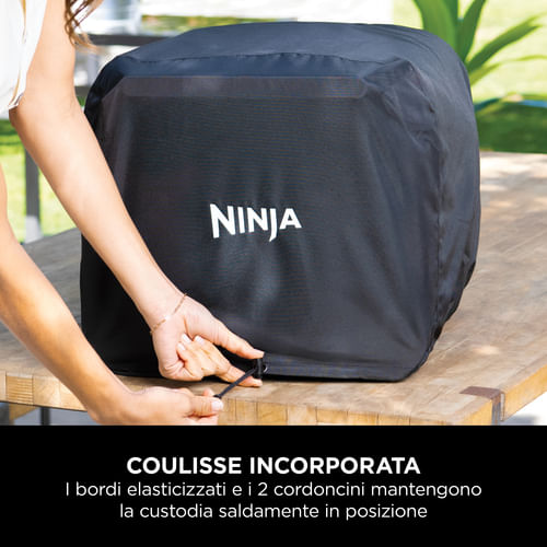 Ninja-XSKOCVREUK-Woodfire-Copertura-per-Forno-da-Esterno-OO101EU-Protezione-per-Forno-Premium-Resistente-all-Acqua-Anti-Sbiadimento-Nero