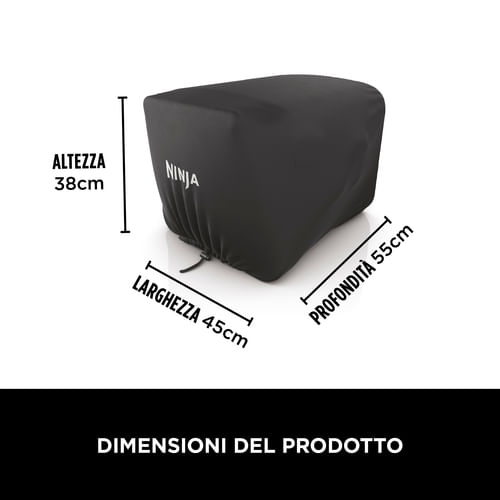 Ninja-XSKOCVREUK-Woodfire-Copertura-per-Forno-da-Esterno-OO101EU-Protezione-per-Forno-Premium-Resistente-all-Acqua-Anti-Sbiadimento-Nero