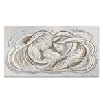 Lupia - Quadro su Tela SHINY con Glitter Argento 62x115 SACRA FAMIGLIA 1 MIX SILVER