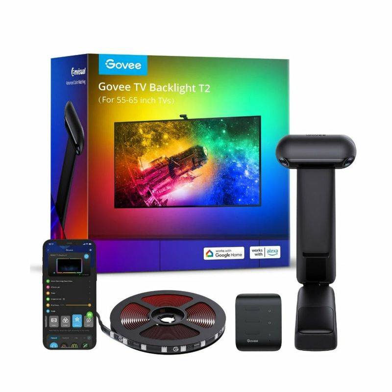 Govee-Envisual-TV-Backlight-T2-Striscia-LED-intelligente-Wi-Fi-Bluetooth