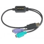 Datalogic ADP-203 Wedge to USB Adapter cavo PS/2 0,5 m 2x 6-p Mini-DIN USB A Nero