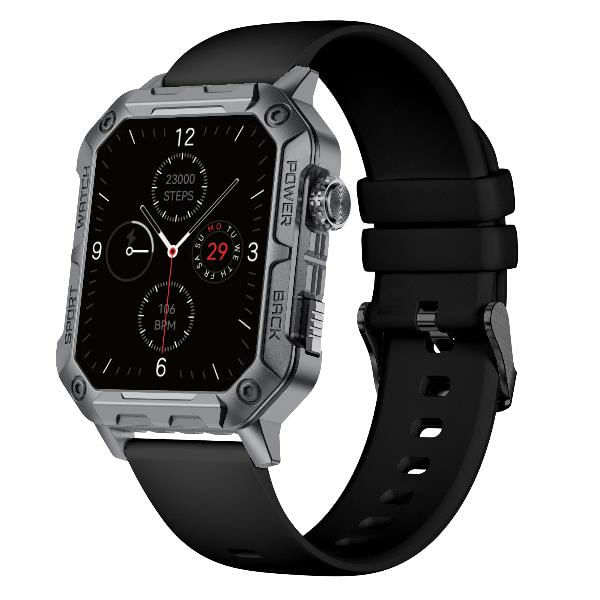 Nilox-NXSWTRAILWATCH-smartwatch-e-orologio-sportivo-485-cm--1.91--Digitale-320-x-385-Pixel-Touch-screen-Acciaio-inox