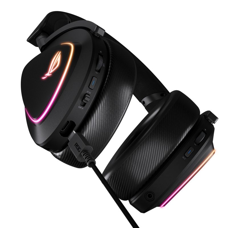 ASUS-ROG-DELTA-II-Auricolare-Con-cavo-e-senza-cavo-A-Padiglione-Giocare-USB-tipo-C-Bluetooth-Nero