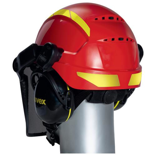 Uvex-Casco-di-Sicurezza-Forestale-Pheos-Rosso