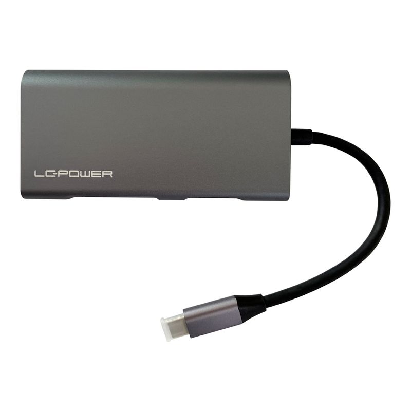 LC-Power-LC-HUB-C-MULTI-5-replicatore-di-porte-e-docking-station-per-laptop-Cablato-USB-3.2-Gen-1--3.1-Gen-1--Type-C-Antracite-Nero