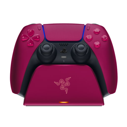 Razer-Base-di-Ricarica-Rapida-Universale-per-PS5---Caricabatterie-Rapido-per-controller-PS5--Ricarica-Rapida-Compatibilita--Universale-Sistema-a-Contatto-Magnetica--Cosmic-Red