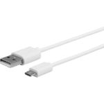 ESTUFF ES603007 cavo USB 1 m USB 2.0 USB A Micro-USB B Bianco (MicroUSB Cable 1m White - MicroUSB M - USB A M - Warranty