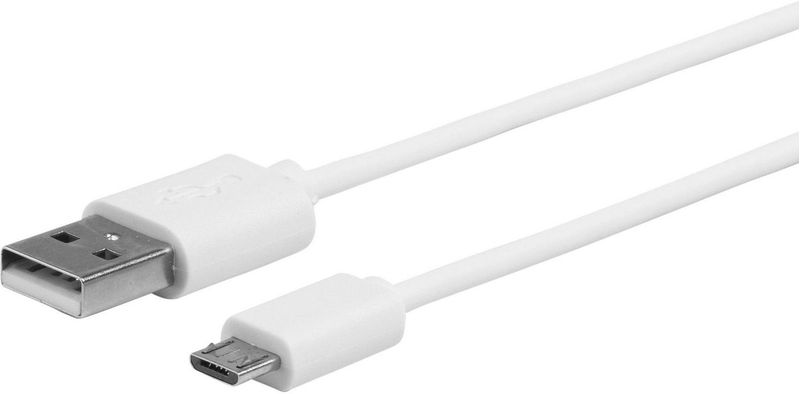 eSTUFF-ES603007-cavo-USB-1-m-USB-2.0-USB-A-Micro-USB-B-Bianco--MicroUSB-Cable-1m-White---MicroUSB-M---USB-A-M---Warranty