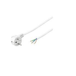 Microconnect Schuko/Open 5m Bianco (Power Cord 5m Schuko/Open - Angled Schuko/opend endwhite