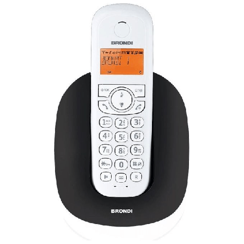 Brondi-Manta-Telefono-DECT-Identificatore-di-chiamata-Nero-Bianco