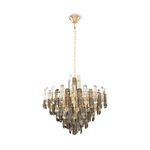 Maytoni Lampadario Contemporaneo Flare Metallo Oro 8 Luci Diffusori Vetro