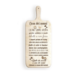 Lupia - Tagliere Decorativo LIGHT con manico in Legno 14,5x36,5 cm CASA DEI NONNI