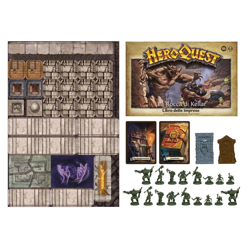 Avalon-Hill--HeroQuest-La-Rocca-di-Kellar-gioco-da-tavolo-per-adulti-2-5-giocatori-per-giocare-e-necessario-il-Sistema-di-gioco-HeroQuest