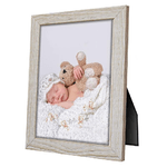 Lupia - Portafoto da tavolo in legno shabby BEIGE