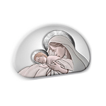 Lupia - Bomboniera quadretto collezione sacra MEMORY LIGHT MATERNITY CERAMIC GREY 8x12 cm