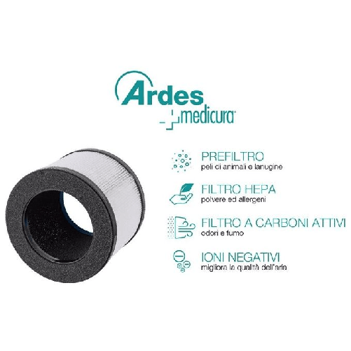 Ardes-8P02-purificatore-25-m²-55-dB-25-W-Grigio-Nero