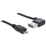 Delock Kabel Easy-USB 2.0 Type-A Plug a USB 2.0 Tipo Micro-B Connettore angolato a sinistra 2M