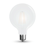 V-TAC Lampadina LED E27 7W 120LM/W G95 Filamento Satinato 6400K