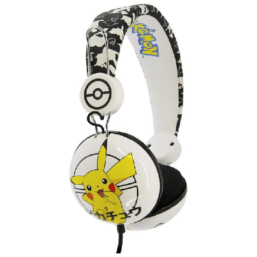 4Side OTL Technologies Pokémon Pikachu Japanese Cuffie Cablato A Padiglione MUSICA Nero, Bianco, Giallo