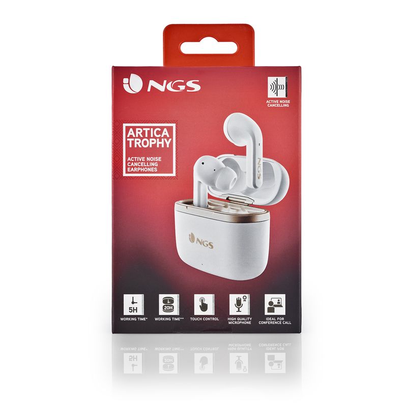 NGS-ARTICA-TROPHY-Cuffie-Wireless-In-ear-Musica-e-Chiamate-USB-tipo-C-Bluetooth-Oro-Bianco