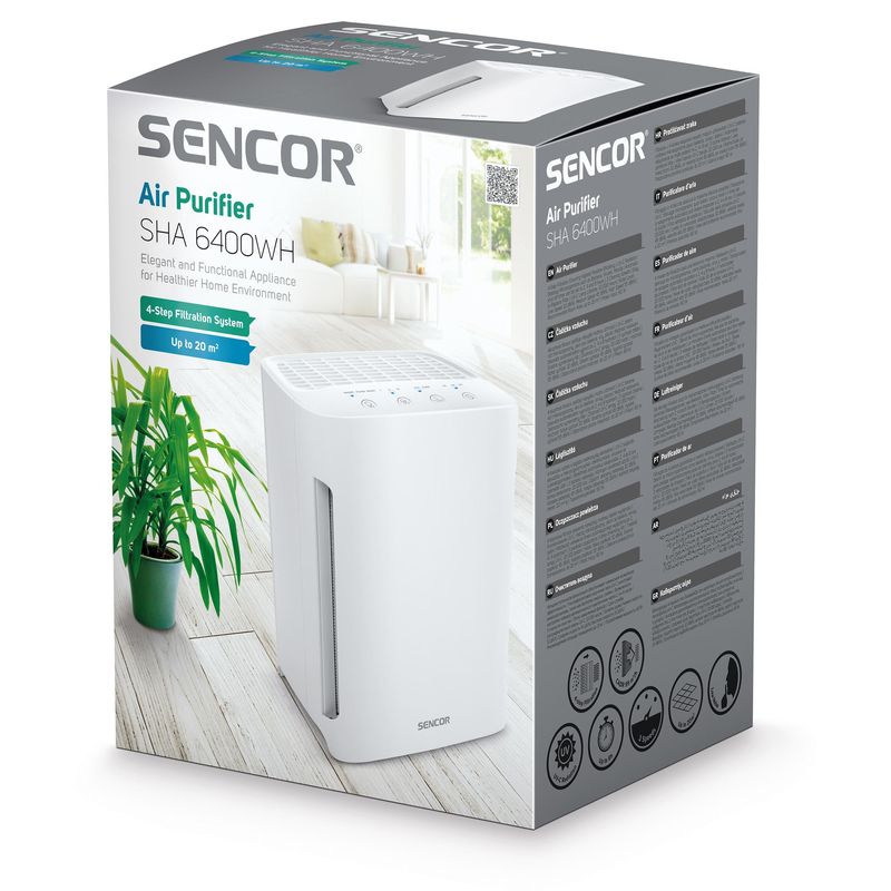 Sencor-SHA-6400WH-purificatore-20-m²-60-W-Bianco