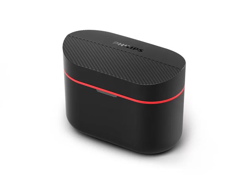 Philips-Auricolari-con-Microfono-BluetoothTws-Nero-Rosso