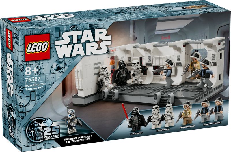 LEGO-Star-Wars-75387-Imbarco-sulla-Tantive-IV-Giochi-Bambini-8--Scena-nell-Astronave-Giocattolo-da-Costruire-con-Minifigure