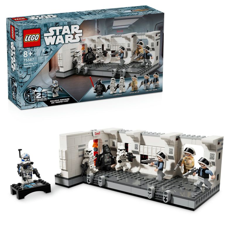 LEGO-Star-Wars-75387-Imbarco-sulla-Tantive-IV-Giochi-Bambini-8--Scena-nell-Astronave-Giocattolo-da-Costruire-con-Minifigure