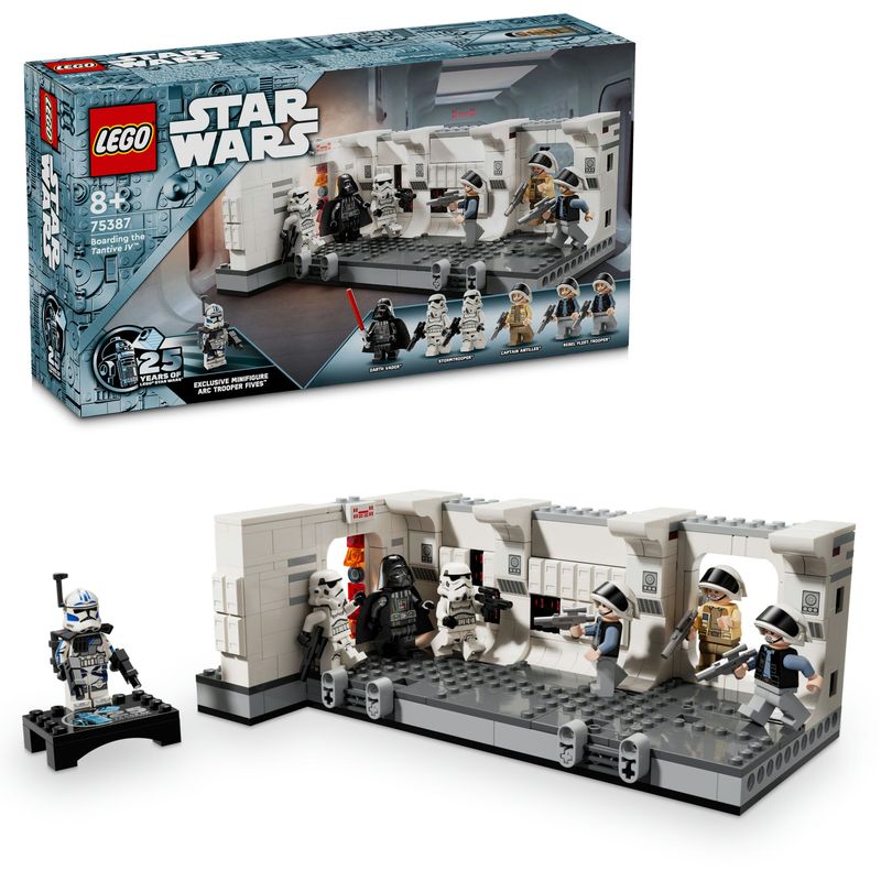 LEGO-Star-Wars-75387-Imbarco-sulla-Tantive-IV-Giochi-Bambini-8--Scena-nell-Astronave-Giocattolo-da-Costruire-con-Minifigure