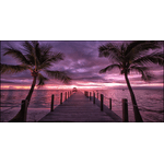 Lupia - Quadro su tela canvas DEEP 100X180 PINK BEACH