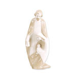 Giardini di Marzo - Statuetta NATIVITA’ Sacra Famiglia del Natale decorazione natalizia presepe in Ceramica colorata Altezza 20,5 cm