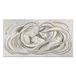 Lupia - Quadro su Tela SHINY con Glitter Oro 62x115 SACRA FAMIGLIA 1 MIX GOLD