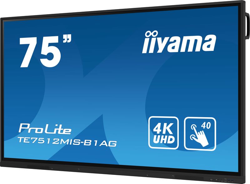 iiyama-PROLITE-Pannello-piatto-per-segnaletica-digitale-1905-cm-75-Wi-Fi-400-cd-m-4K-Ultra-HD-Nero-Touch-screen-Processo