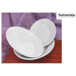 Saturnia Piatto Ovale 35cm Tivoli Bianco