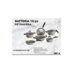 Bialetti Batteria di Pentole Petravera Pro 10 Pezzi