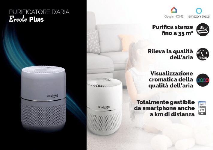 Airpro-Purificatore-D-Aria-Ercole-Plus-Inn-555-Con-Filtro-Hepa-E-Ioni-Negativi-Smart-Wifi-Con-Aromaterapia-E-Controllo-Remoto