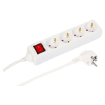 Microconnect MC-GRU0045WS prolunghe e multiple 5 m 4 presa(e) AC Interno Bianco