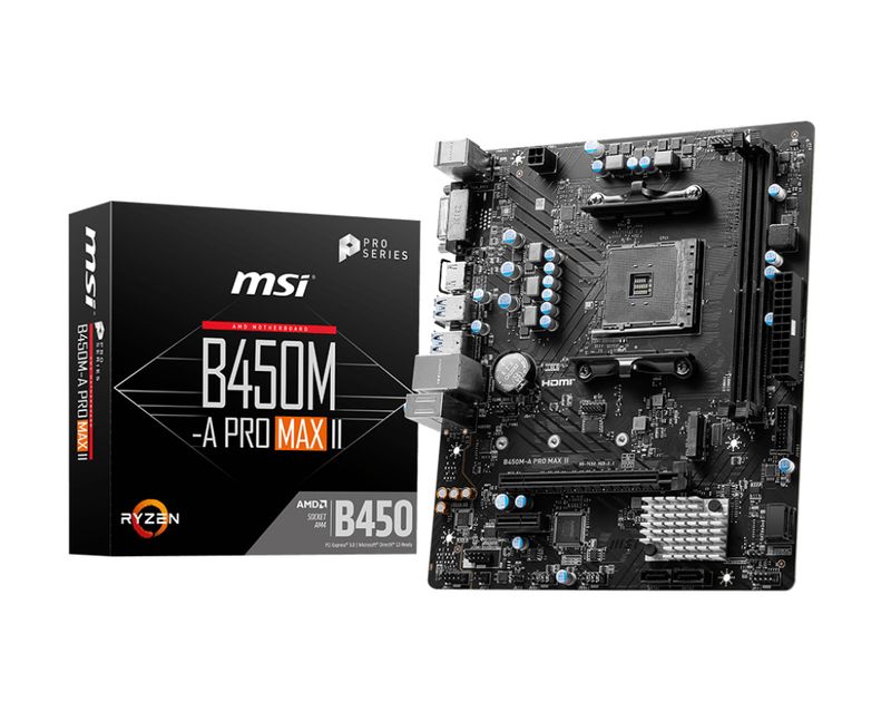 MSI-B450M-A-PRO-MAX-II-scheda-madre-AMD-B450-Socket-AM4-micro-ATX