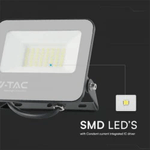 V-TAC Faro LED 50W con Telecomando e Driver IC Integrato Colore Nero e Grigio Satinato RGB+6500K IP65