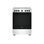 Indesit IS67G4PHX/E/1 Cucina Elettrico Gas Nero, Acciaio inox A