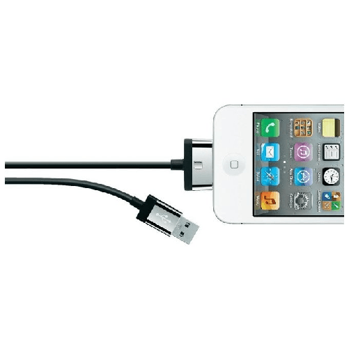 Belkin-MIXIT-ChargeSync-2m-cavo-per-cellulare-Nero-USB-A-Apple-30-pin