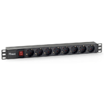 Equip 333283 unità di distribuzione dell'energia (PDU) 8 presa(e) AC 1U Nero