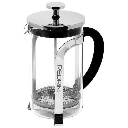 Pedrini-02CF107-caffettiera-manuale-Сaffettiera-a-stantuffo-06-L-Stainless-steel-Trasparente