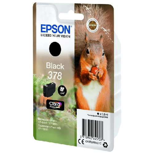 Epson-Squirrel-Singlepack-Black-378-Claria-Photo-HD-Ink