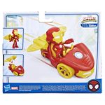 Marvel-Spidey-e-I-Suoi-Fantastici-Amici-set-Iron-Racer-action-figure-veicolo-e-accessorio