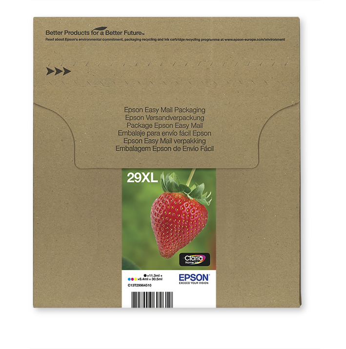 Epson-Strawberry-Multipack-Fragole-4-colori-Inchiostri-Claria-Home-29XL-in-confezione-EasyMail-Packaging--MULTI-4COLOURS