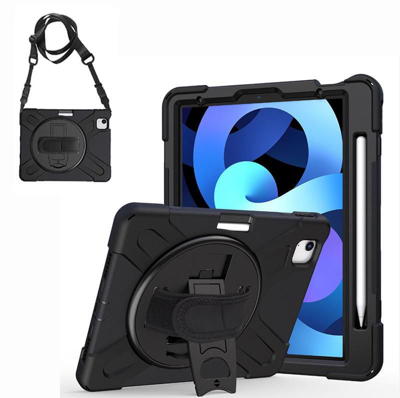 AUSTIN-Defender-Case-iPad-Pro---11-2024-with-hand-strap-and---shoulder-strap.-Black---Warranty-24M