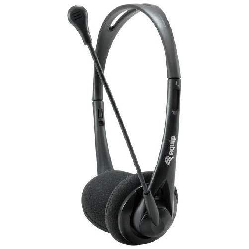 Conceptronic-Equip-Chat-Headset-Auricolare-Cablato-A-Padiglione-Musica-e-Chiamate-Nero