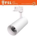 FSL Proiettore a Binario Trifase BIANCO - 3white 3000-4000-6500k 30w 3500lm