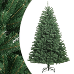 VidaXL Albero di Natale Artificiale Incernierato con Base Verde 210 cm